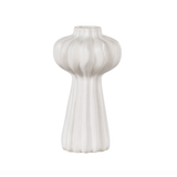 Vase i keramik, hvid