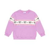 Monnalisa x Chiara Ferragni eye-motif jersey sweatshirt - multicoloured - 128