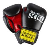 Benlee Fighter Boxhandschuhe Leder Schwarz Rot - Gewicht 14 oz