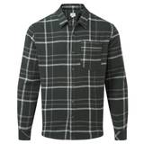 Tentree Benson Flannel Shirt Men 2080-Dark Forest Green Douglas - L