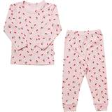 808 baby pyjamas str. 80 - lyserød (På lager i et varehus)