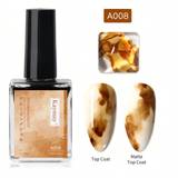 SHEIN Kaymay Blooming Gel A008 1pc 15ml ABS Material Fast Drying, Long-Lasting, Easy Application Artistic Blooming Effect. It Effortlessly Achieves A Waterc