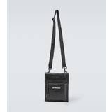 Balenciaga Explorer leather pouch with strap - black - One size fits all