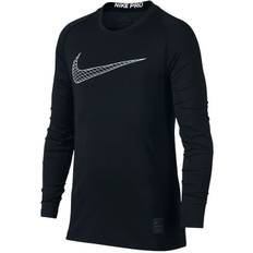 Nike - Pro Top - Unisex - Langærmet T-shirts - Sort - 137-147 / M