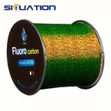 Fluorocarbon Spotted Fishing Line - 500m/547yds Monofilament Nylon Line For Superior Strength And Durability