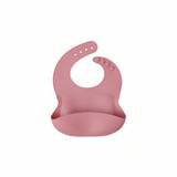 SHEIN 1pc Baby Bib Made Of Pure Silicone Material, Easy To Wear And Clean, Suitable For Daily Use As A Mealtime Helper