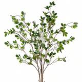 SHEIN 1pc 25.5 Inch Artificial Ficus Tree Branch With Stem & Eucalyptus Leaves Fake Trunk Artificial Branches Green Ficus Plant Branch For Vase Filler Home