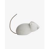 JERRY mus til dekoration - hvid marmor