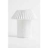 H&M Home - Bordlampe i plisseret papir - Hvid