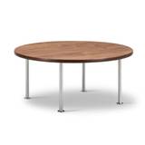 Fredericia Furniture Wegner Ox Table Ø: 80 cm H: 41 cm - Stål/Olieret Valnød