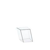 Glas Italia - WIR01 Wireframe Low table, Orange edges, H:45, Transparent Extralight Glass