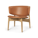 Herman Lounge Chair - Wood - Envy Leather - Oak/Cognac