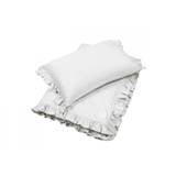 UDSALG - Cotton & Sweets sengetøj med flæser - Junior - Grå - Cotton & Sweets - Mini Art Cph