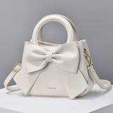 SHEIN Solid Color Women Handbag, Elegant Bow Detail Handbag, Classic Shoulder Bag, Suitable For Students, Teachers, White-Collar Workers, Ladies Office And