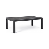 Lounge havebord i aluminium og keramik 120 x 70 cm - Charcoal/Mørkegrå