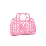Sun Jellies Retro Basket Strandtaske - Mini - Bubblegum Pink