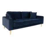 House Nordic Lido 2,5 personers sofa (Mørk blå velour)