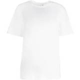 Stretch Bomuld Crewneck T-Shirt White