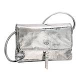 Luna Flap Bag no Zip S Metallic Silver