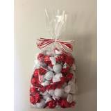 "DANMARKS POSEN" - Røde og hvide chokoladekugler 1 kg