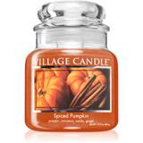 Village Candle Spiced Pumpkin duftlys (Glass Lid) 389 g