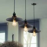 Sort vintage loftslampe lys pendel lys hængende lampe retro industrielt design