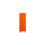 String Relief Chest Of Drawers, Tall, Vælg farve Orange