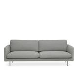 Adea - Basel 220 Sofa, Fabric Upholstery, Black leg, Removable Upholstery, Cat. 3, Malawi 0013