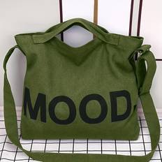 Canvas Tote Bag For Women, High Capacity, Literary Simplicity, Crossbody Shoulder Handbag