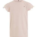 Tommy Hilfiger Essential Ruffle Sleeve TOP S/S Str 4 år / 104 cm - Kortærmede T-shirts hos Magasin - Whimsy Pink