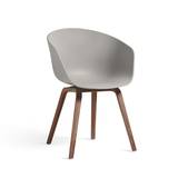 Hay About A Chair (AAC22) - Concrete Grey - Valnød