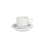 Kaffe kop 16cl. - Nordika Basic White "Holland" - NovaEco Porcelæn - Underkop