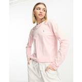 Polo Ralph Lauren - Pink langærmet t-shirt med logoikon-Lyserød
