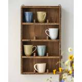 Ib Laursen Wall Shelf with 4 Shelves with Dividers 12 Rooms Unique