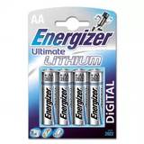 ENERGIZER Batteri AA/LR6 Ultimate Lithium 4-pak
