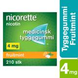 Nicorette Tyggegummi Fruitmint 4 mg. - 210 stk.