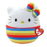 TY Hello Kitty (Rainbow) Squish-a-Boo 10"