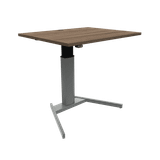 ConSet hæve sænkebord 501-19 Basic - Valnød - Sølv, 80x100 - ConSet