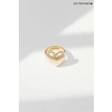 Jon Richard Gold Tone Adjustable Polished Heart Ring