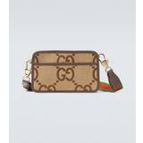 Gucci Maxi GG Mini canvas crossbody bag - brown - One size fits all