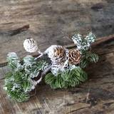 Chic Antique Fleur Artificial Cedar Branch with Pine Cones