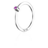 Micro Blink - Pink Sapphire Ring Sølv 16.00 mm