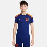 Holland Trænings T-Shirt Dri-FIT Strike EURO 2024 - Navy/Orange Børn - Nike - ['L: 147-158 cm']