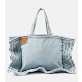 Y/Project Wire Cabas Maxi denim tote bag - blue - One size fits all