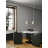 &Tradition In Between SK19 Dining Table Ø: 120 cm - Nero Marquina Marble/Black Base