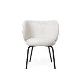 Rico Dining Chair - Bouclé - Off-white/Black