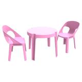 Garbar Rita Table And 2 Chairs Set Rosa
