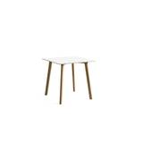 HAY CPH Deux 210 Table 75x75x73 cm - Lacquered Solid Oak/Pearl White Laminate