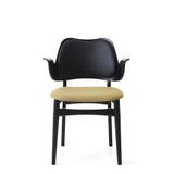 Warm Nordic - Gesture Chair / Black Lacquered Oak - Loungestol - Prescott 207 (Black) / Merit 026 (Butter) - L58 x W54 x H80 cm