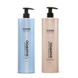 Vision. Anti Dandruff Shampoo og Moisture & Color Shampoo 1000 ml. sæt